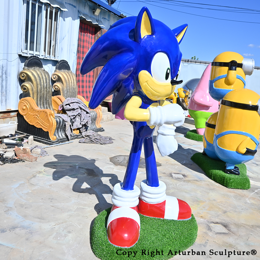 Life Size Sonic Statue for Sale