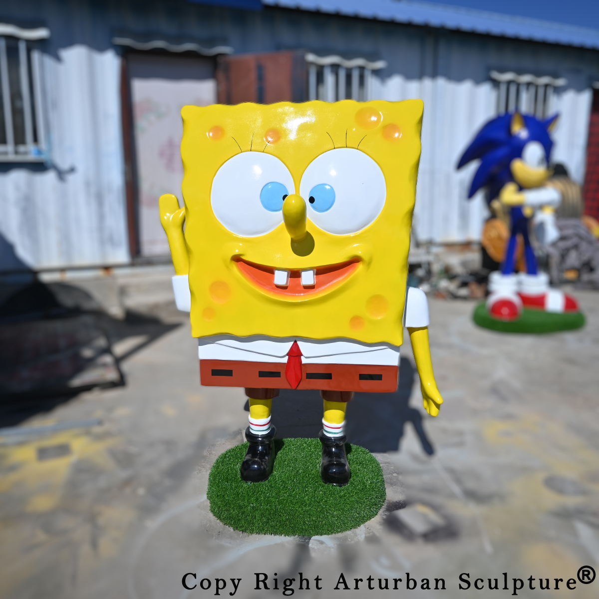 Life Size Spongebob Statue