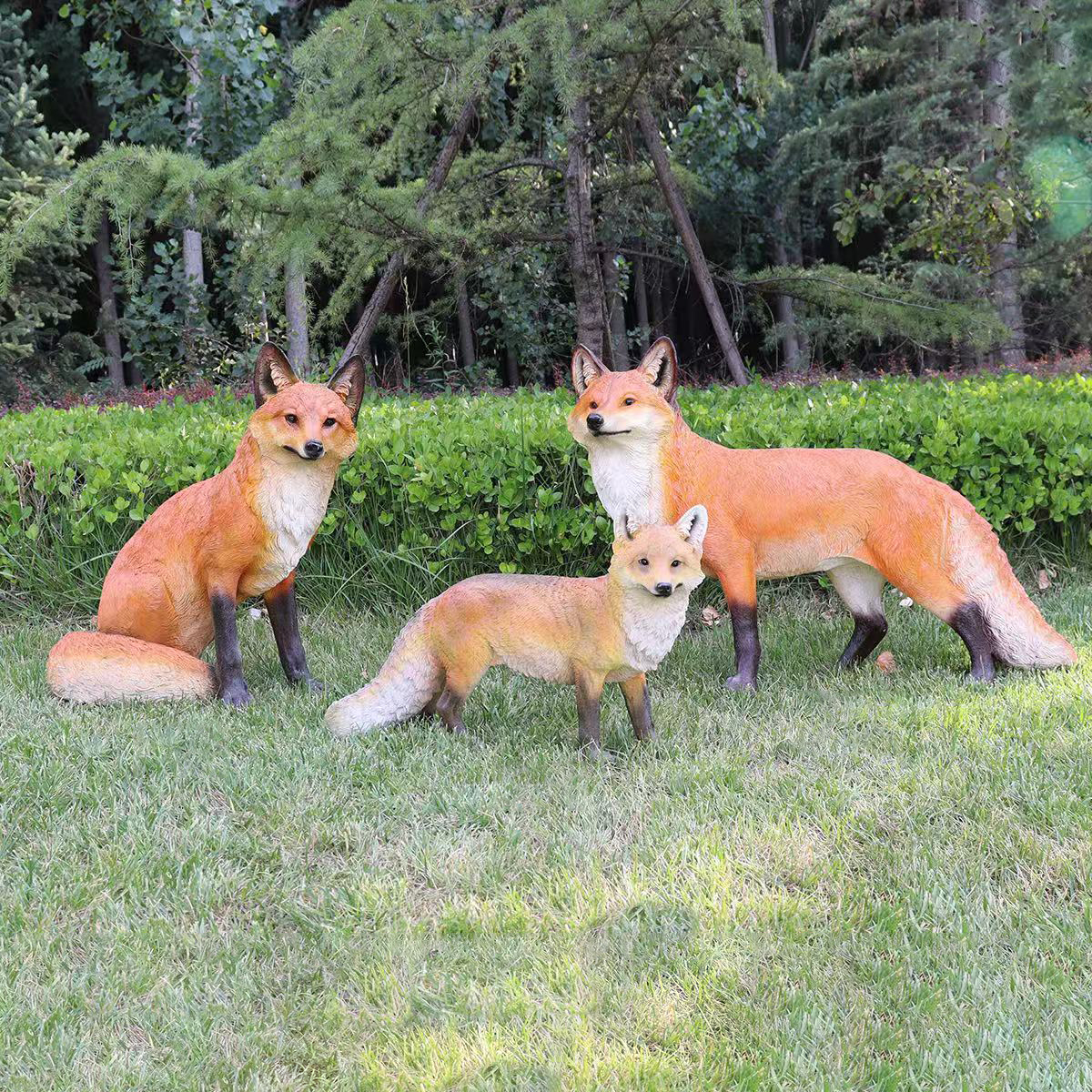 Outdoor Fox Garden Statue