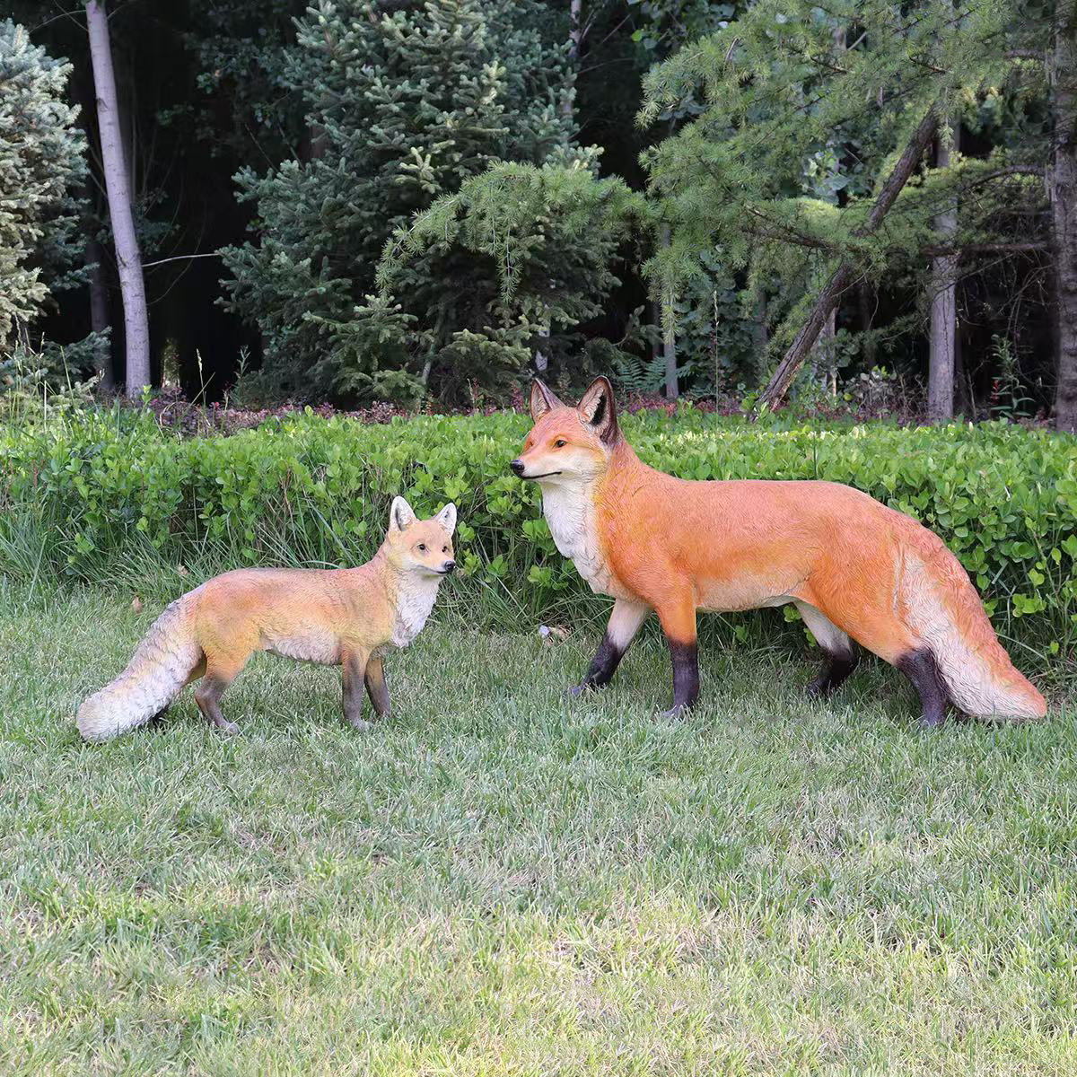 Outdoor Fox Garden Statue