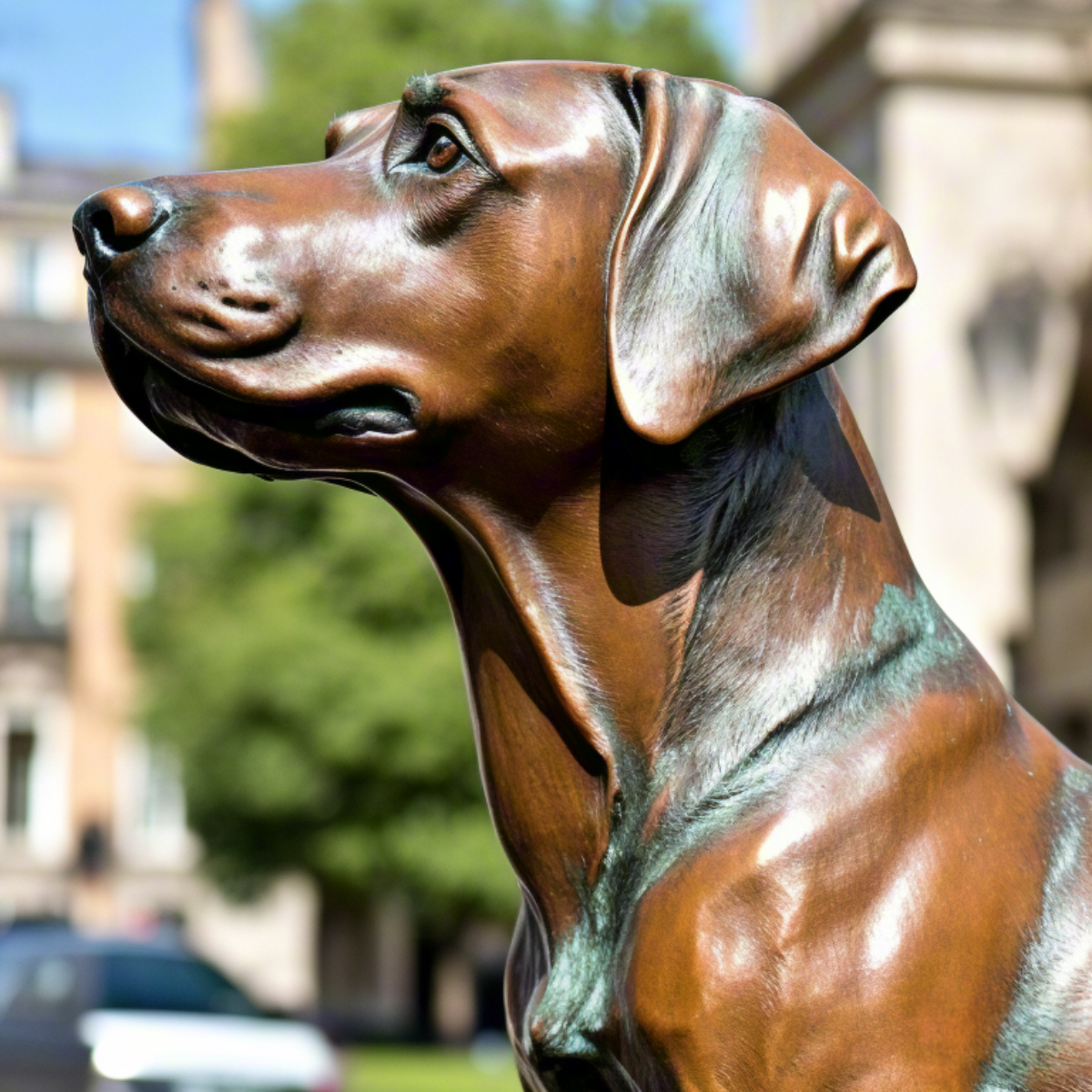 Hound Dog Statue