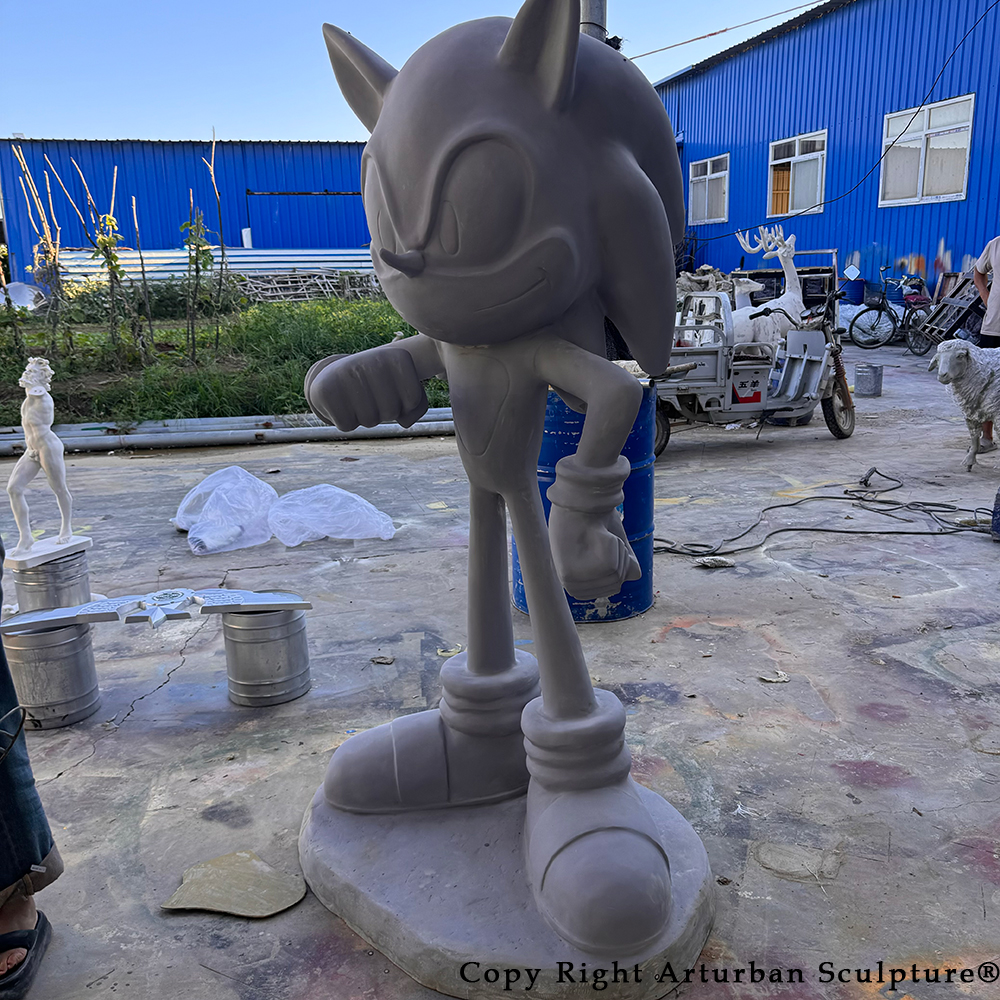 fiberglass Sonic Hedgehog Statue