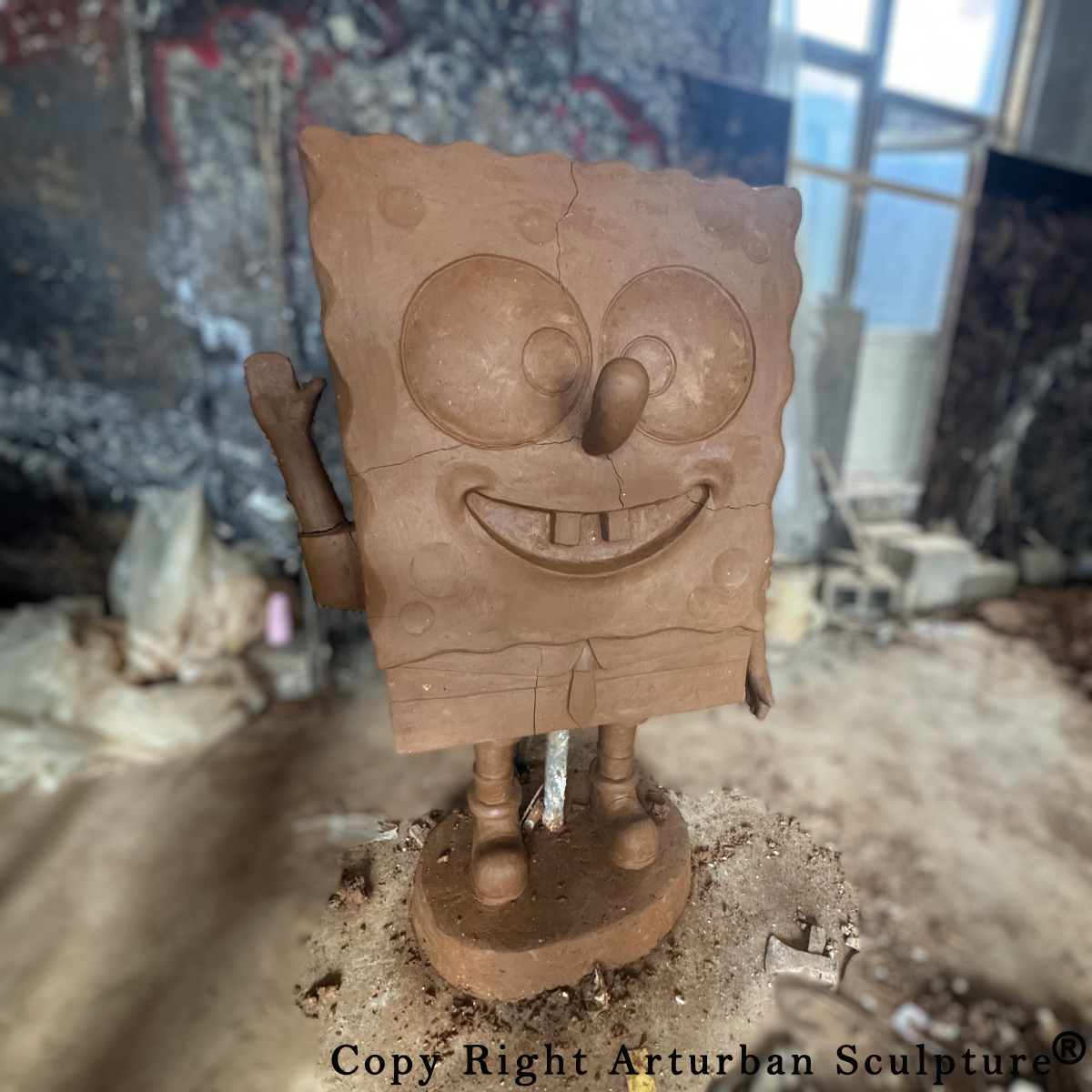 Spongebob Resin Statue