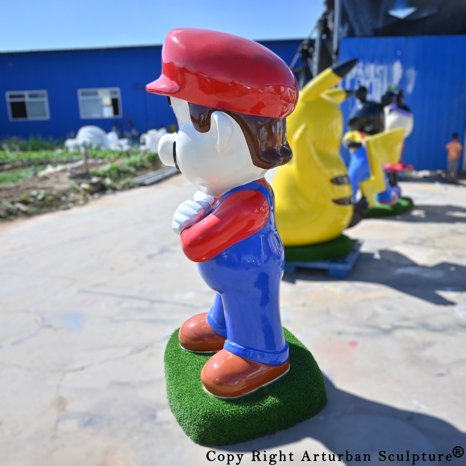 Super Mario Garden Statue