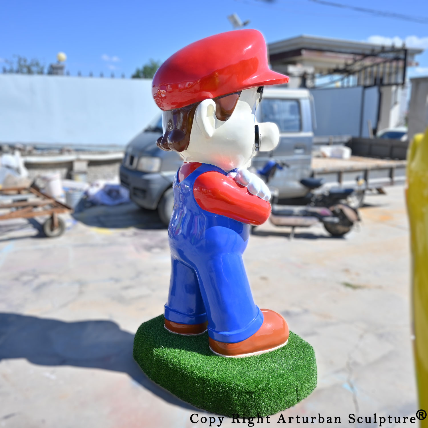 Super Mario Garden Statue