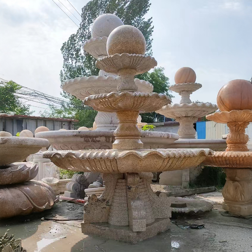 Tiered Fountain With Basin