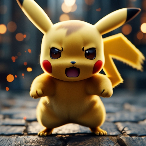 angry pikachu