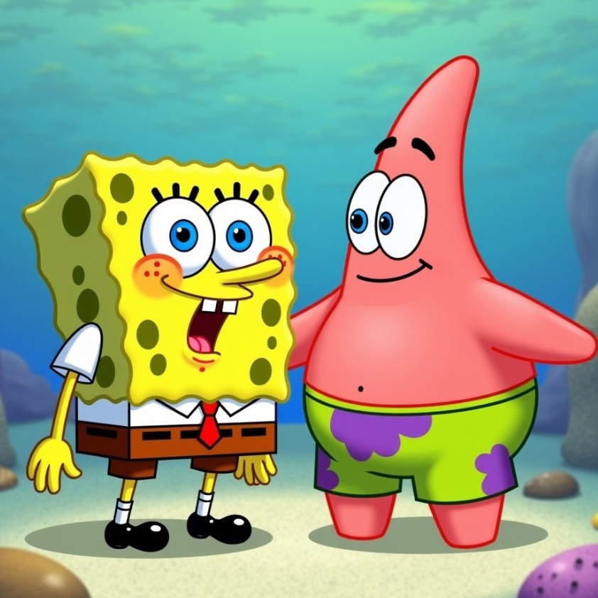 patrick star and spongebob