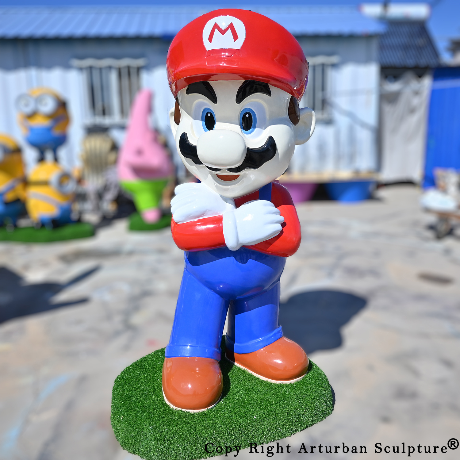 super mario statue