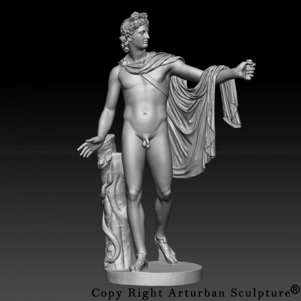 3D Design of Apollo Belvedere Statue