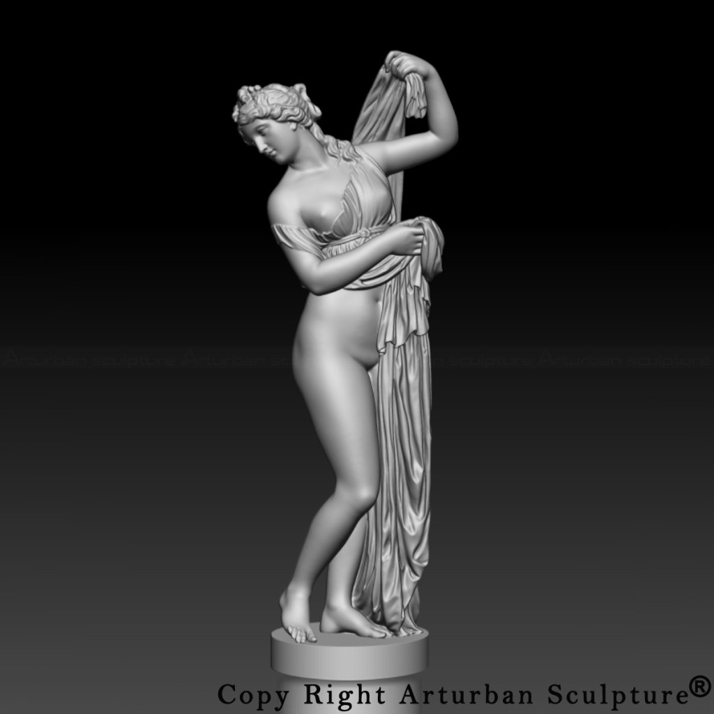 3D design of Aphrodite Kallipygos Statue