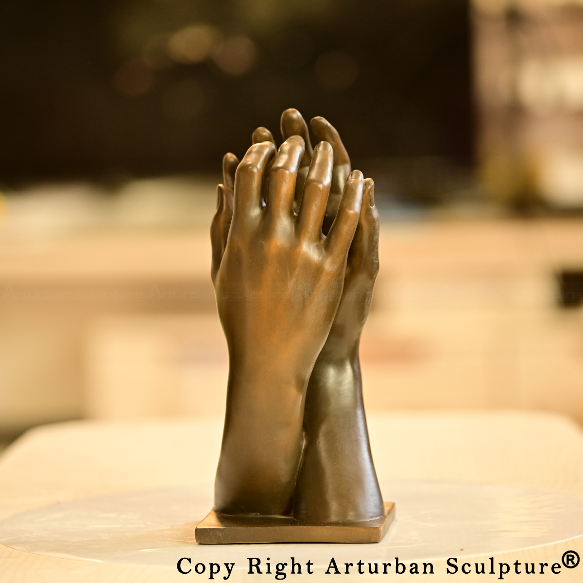 Rodin Cathedral Hands Sculpture