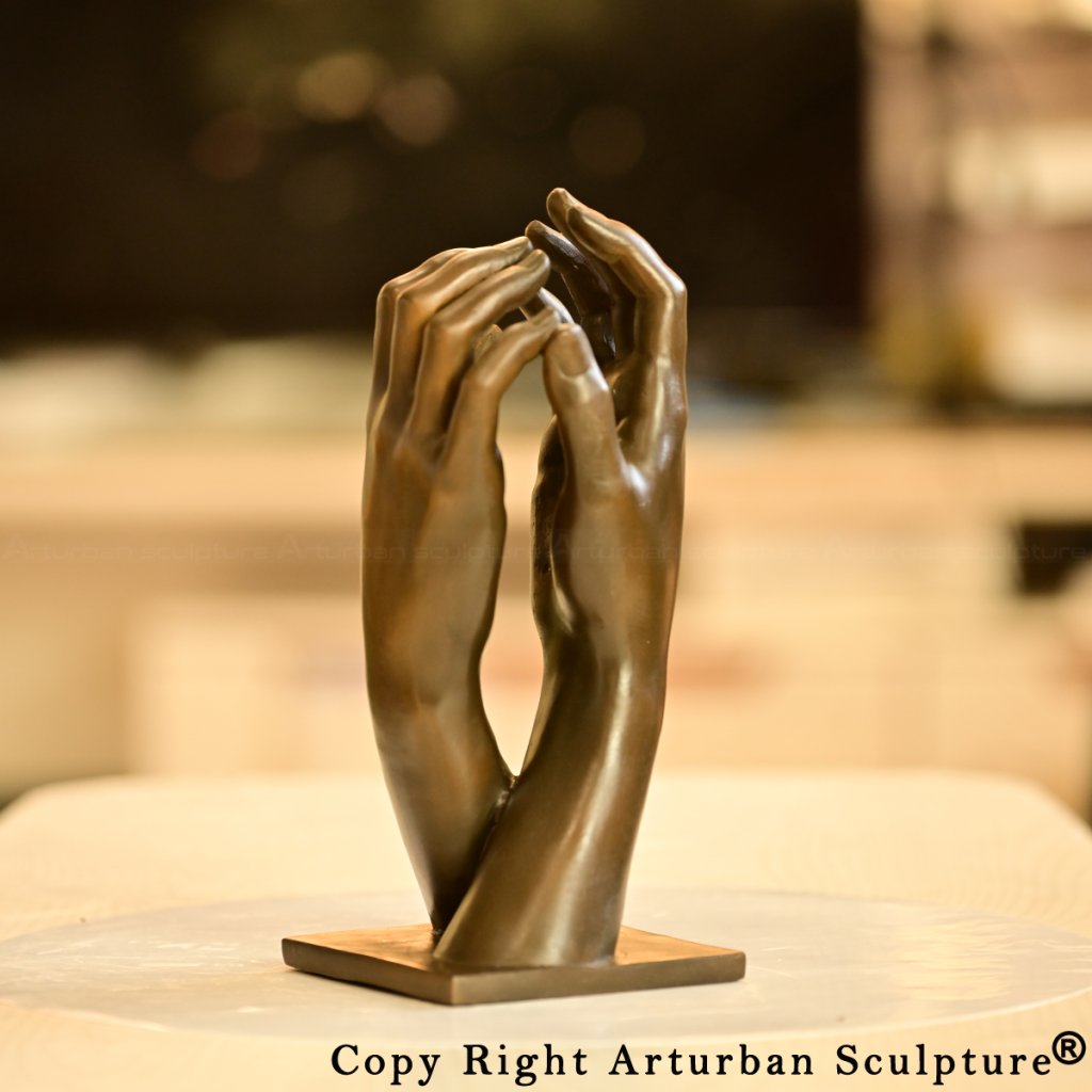 Bronze Hands Sculpture