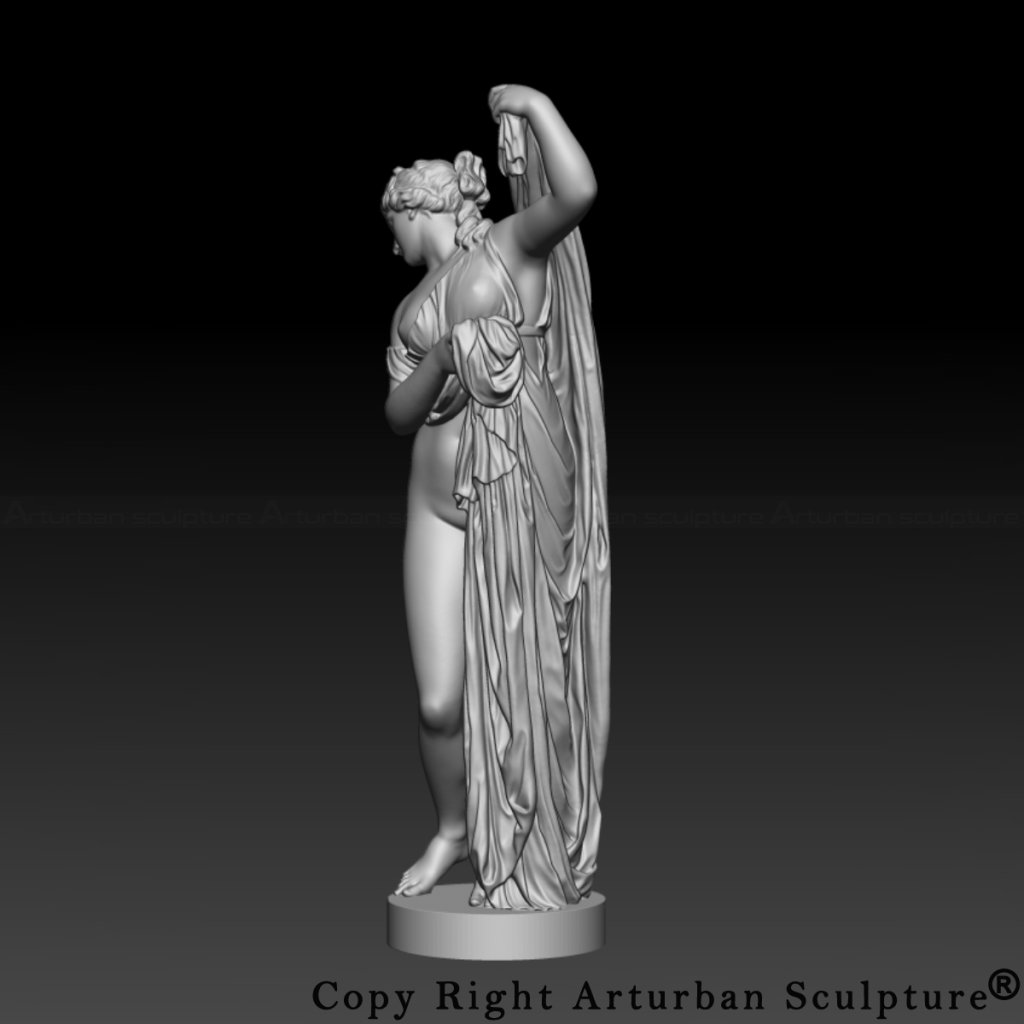 3D design of Aphrodite Kallipygos Statue