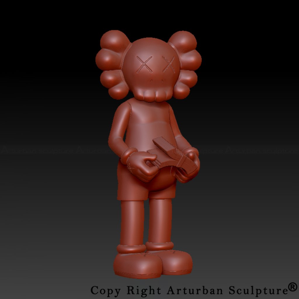 3D design of KAWS Money Statue