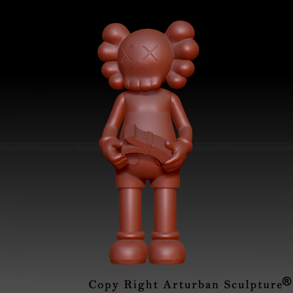 3D design of KAWS Money Statue