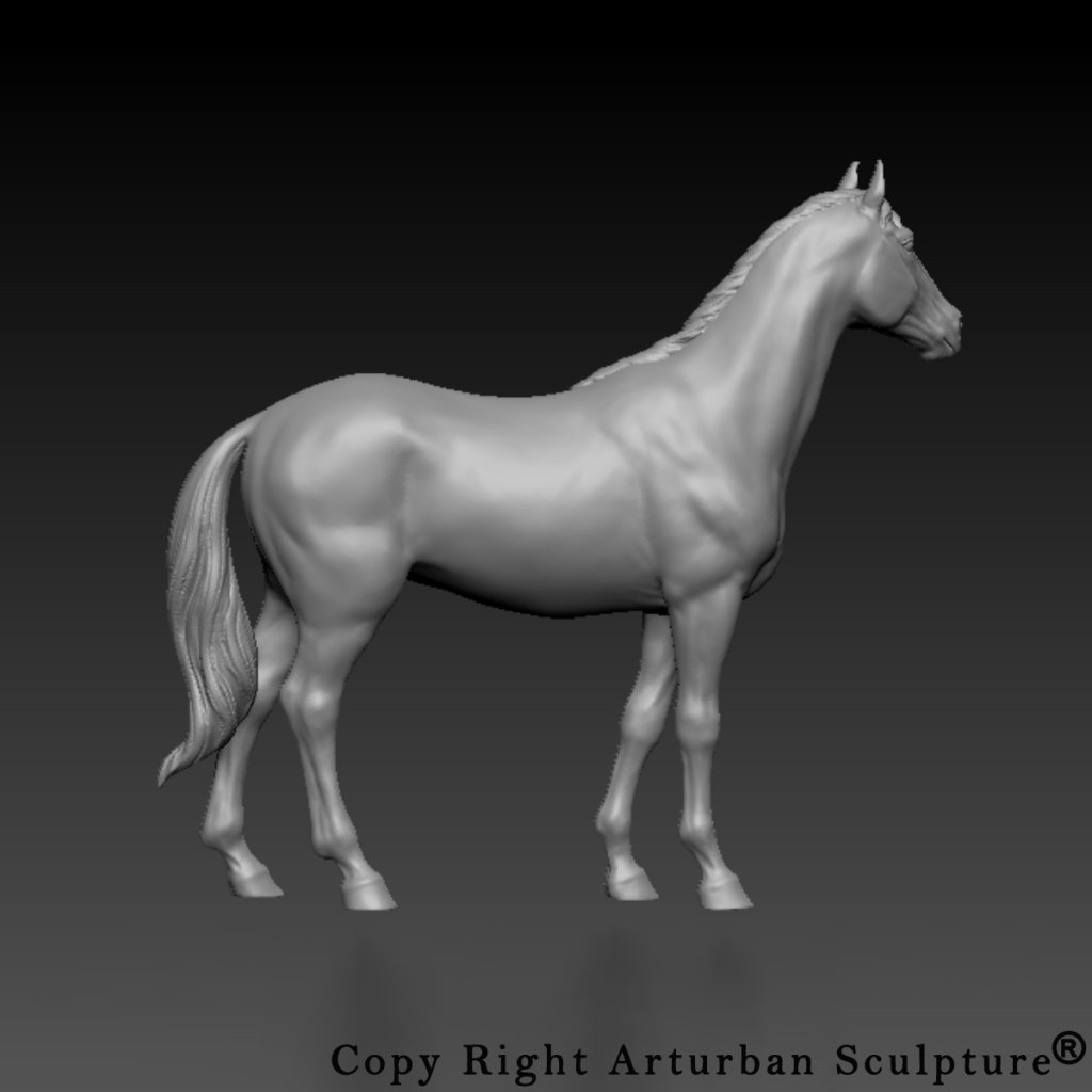 3D-horse statue