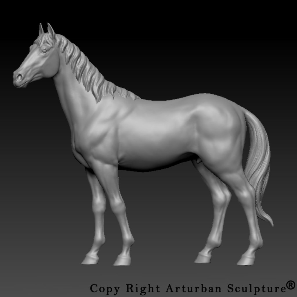 3D-horse statue