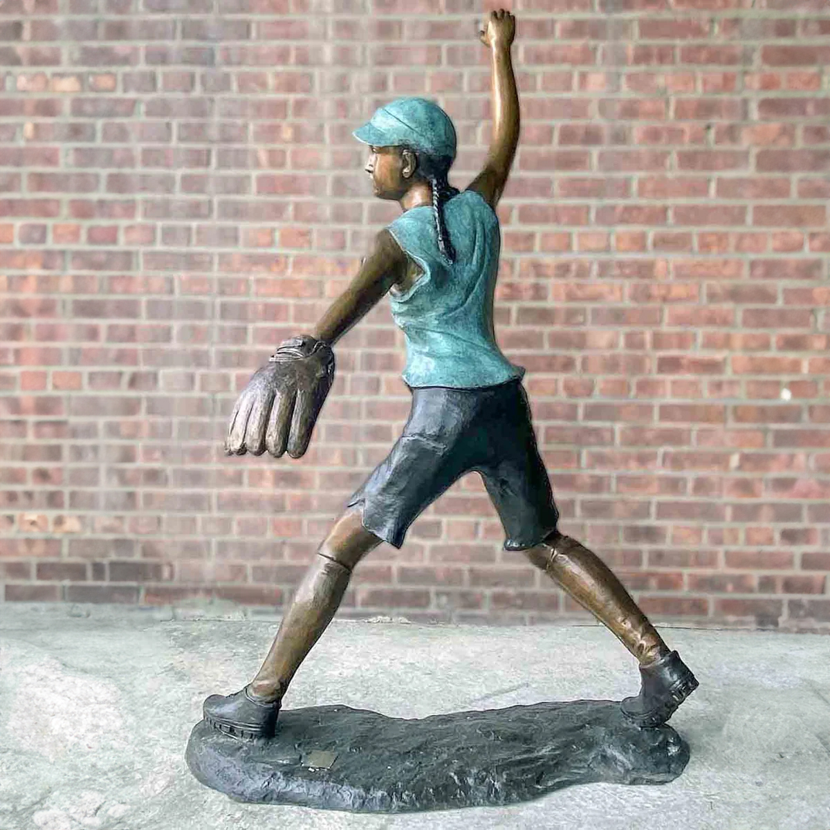 Baseball Girl Statue