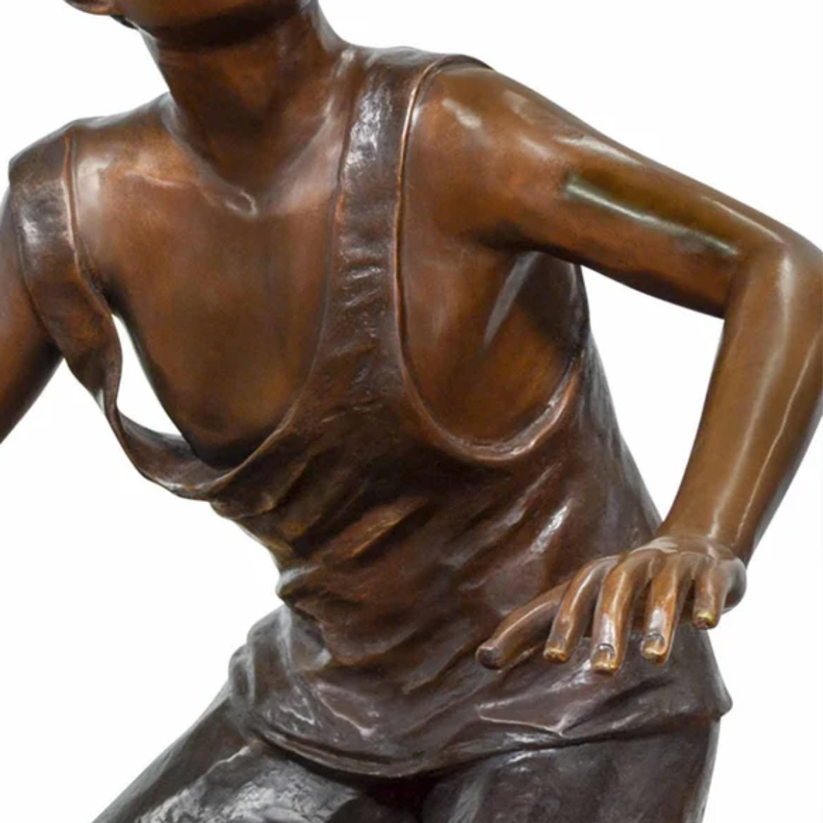 Basketball Dribbling Boy Statue