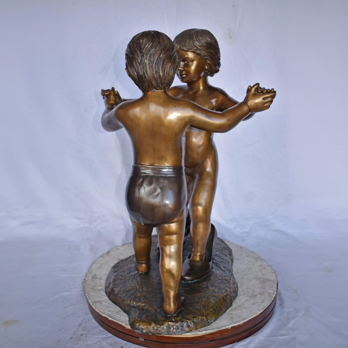 Boy and Girl Dancing Statue