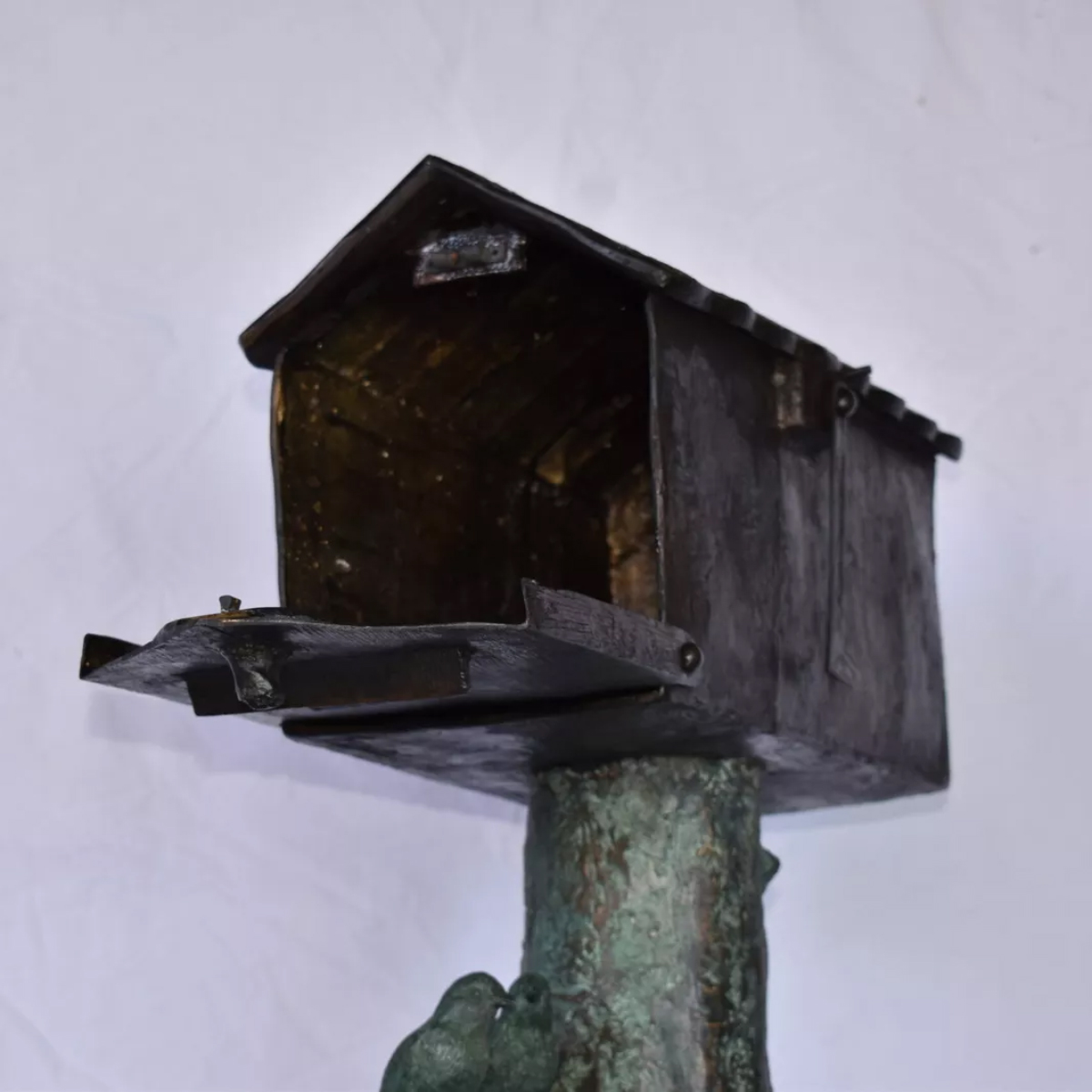 Boy and Mailbox Statue for Sale