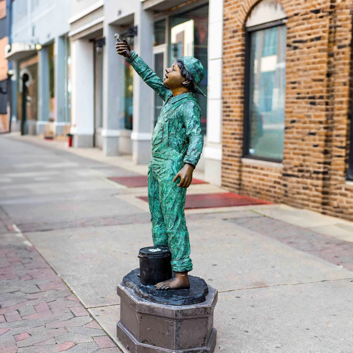 Boy with Bucket Statue