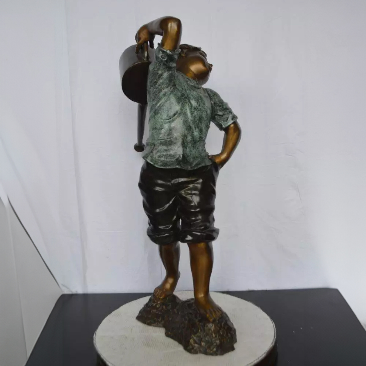 Boy with Watering Can Statue