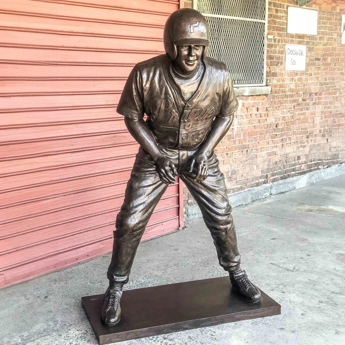 Bronze Baseball Player