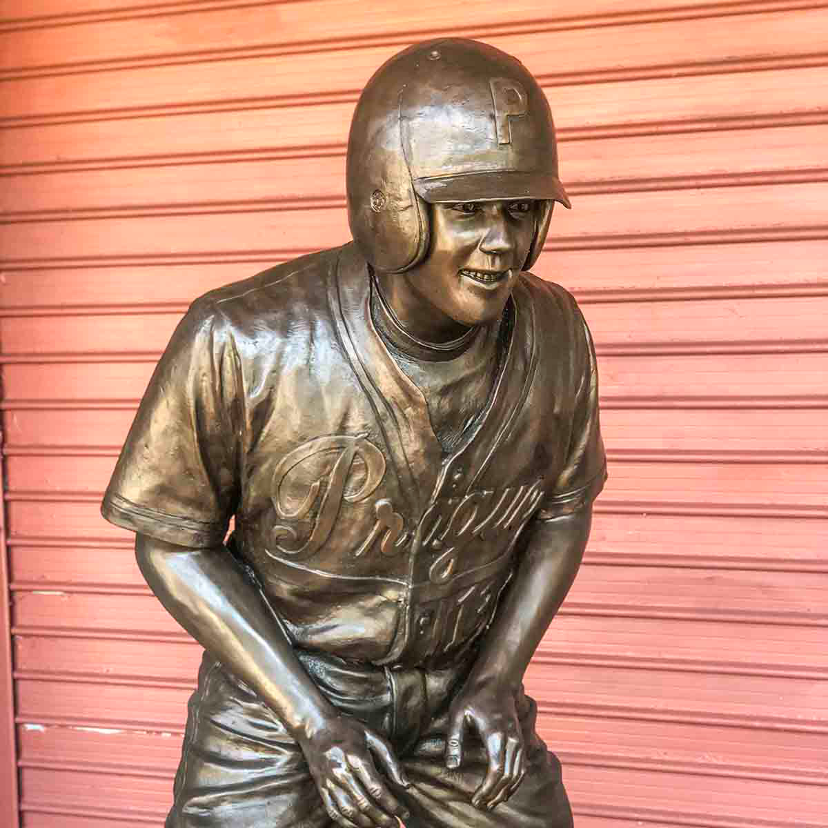 Bronze Baseball Player