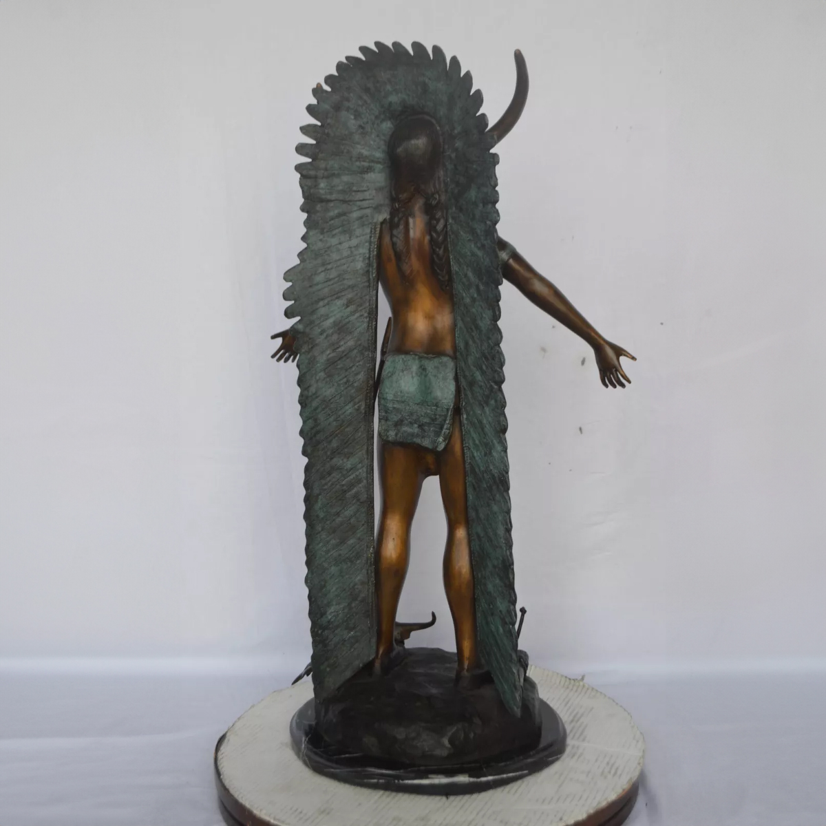 Bronze Indian Chief Statue