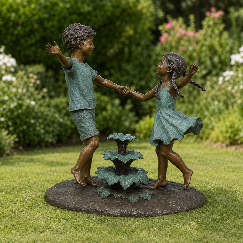 Bronze Siblings Fountain (2)