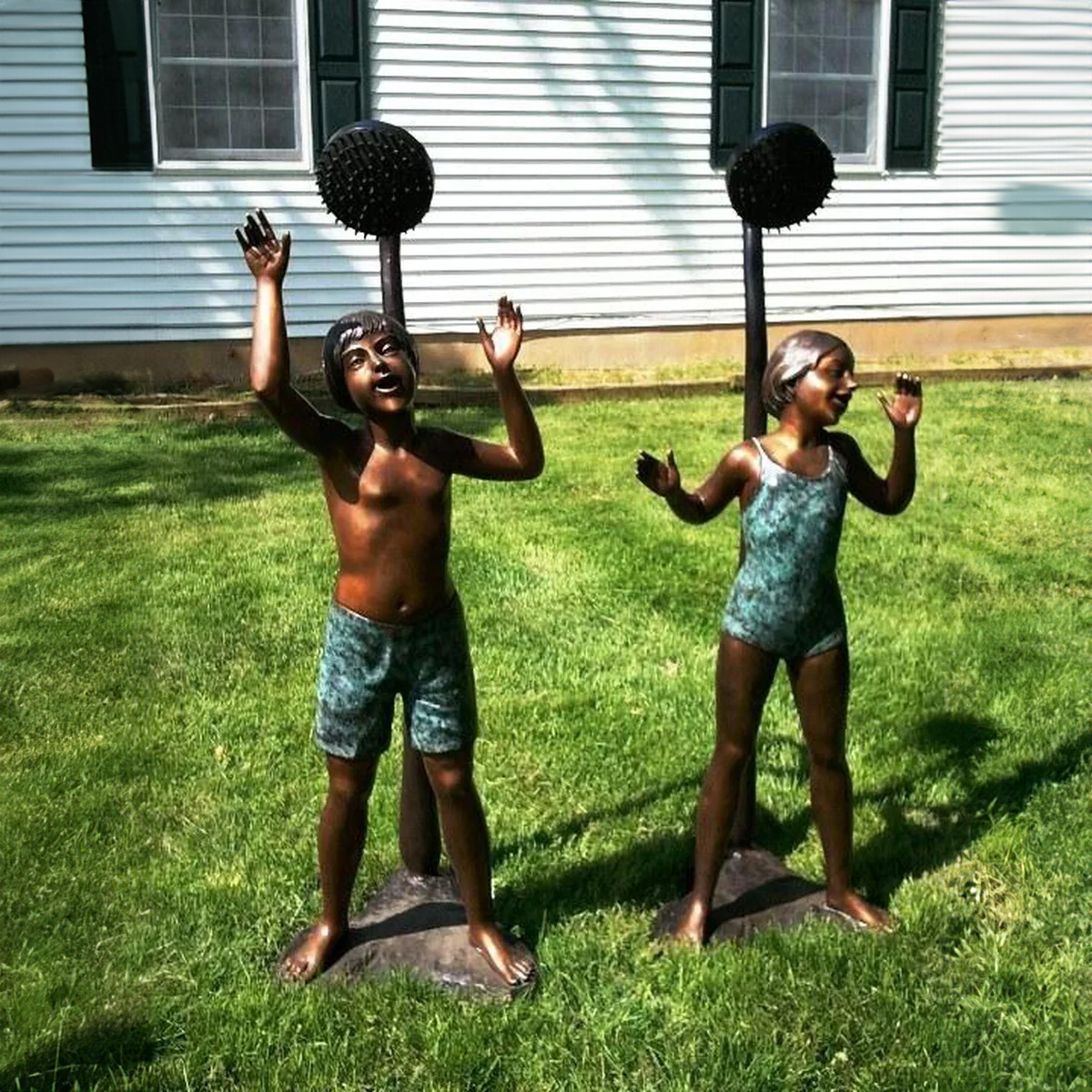 Bronze Splash Pad Kids Fountain