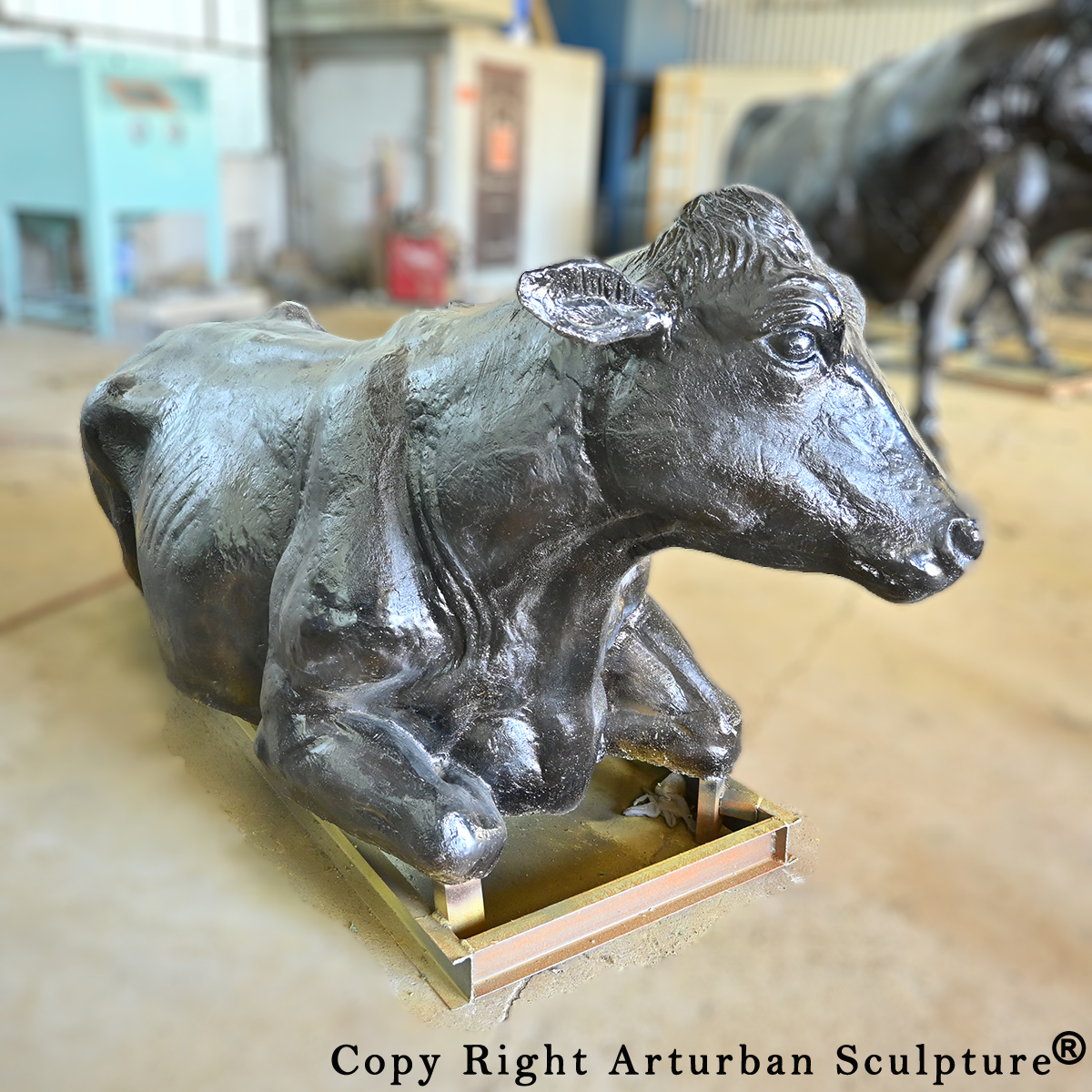 Cow Bronze Statue