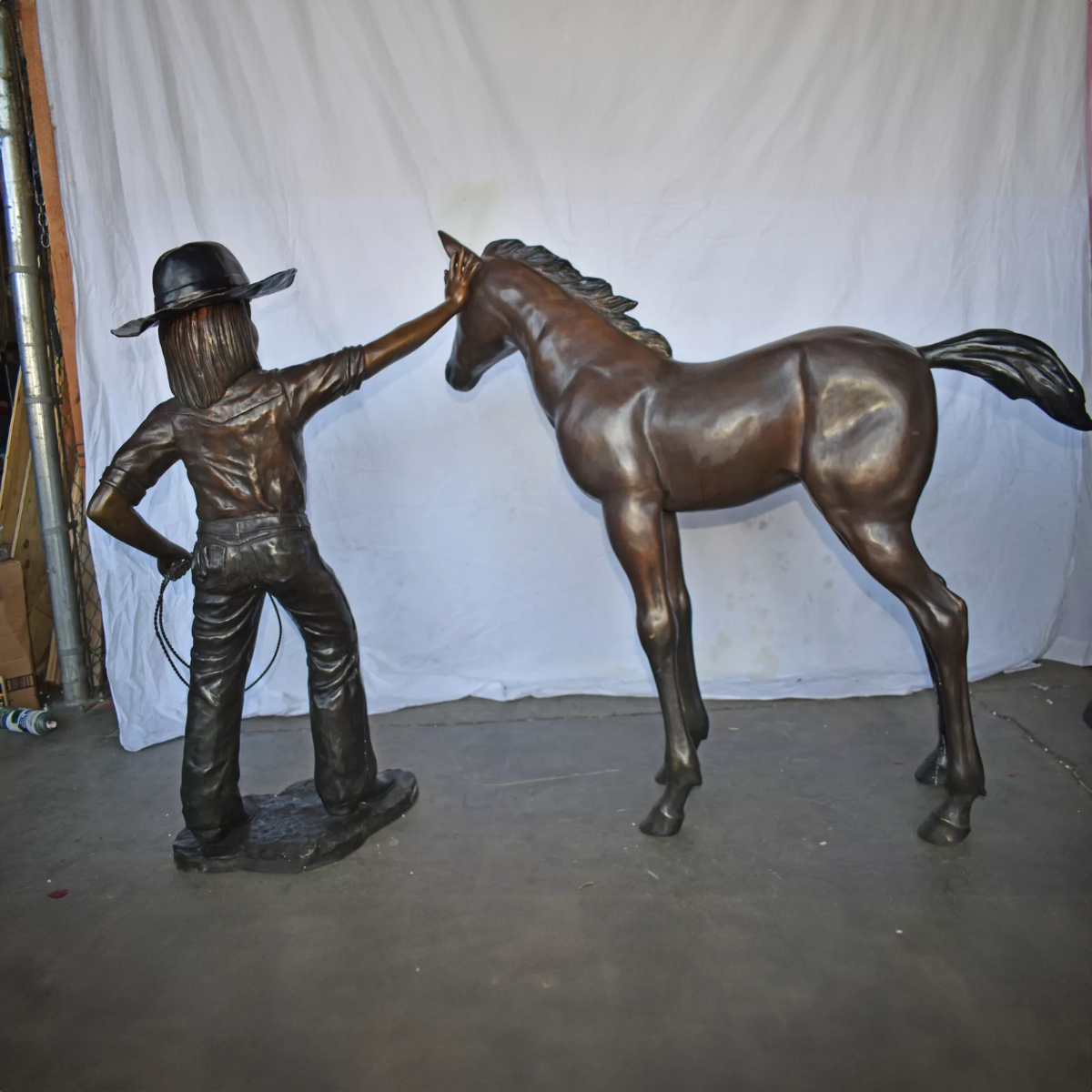 Cowgirl Statue