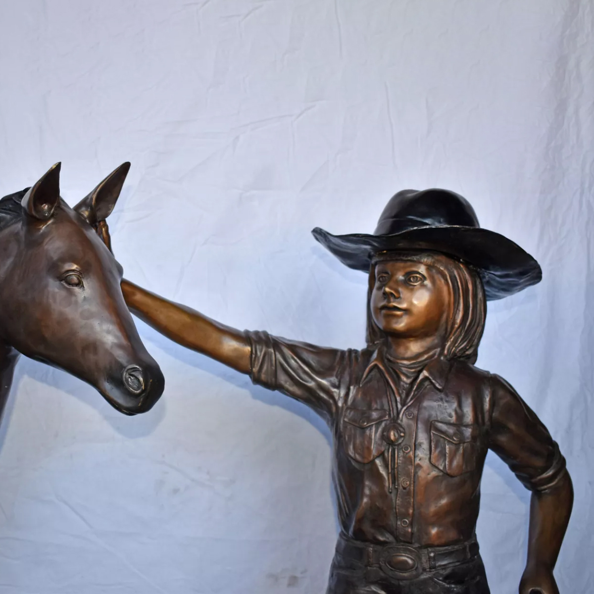 Cowgirl Statue