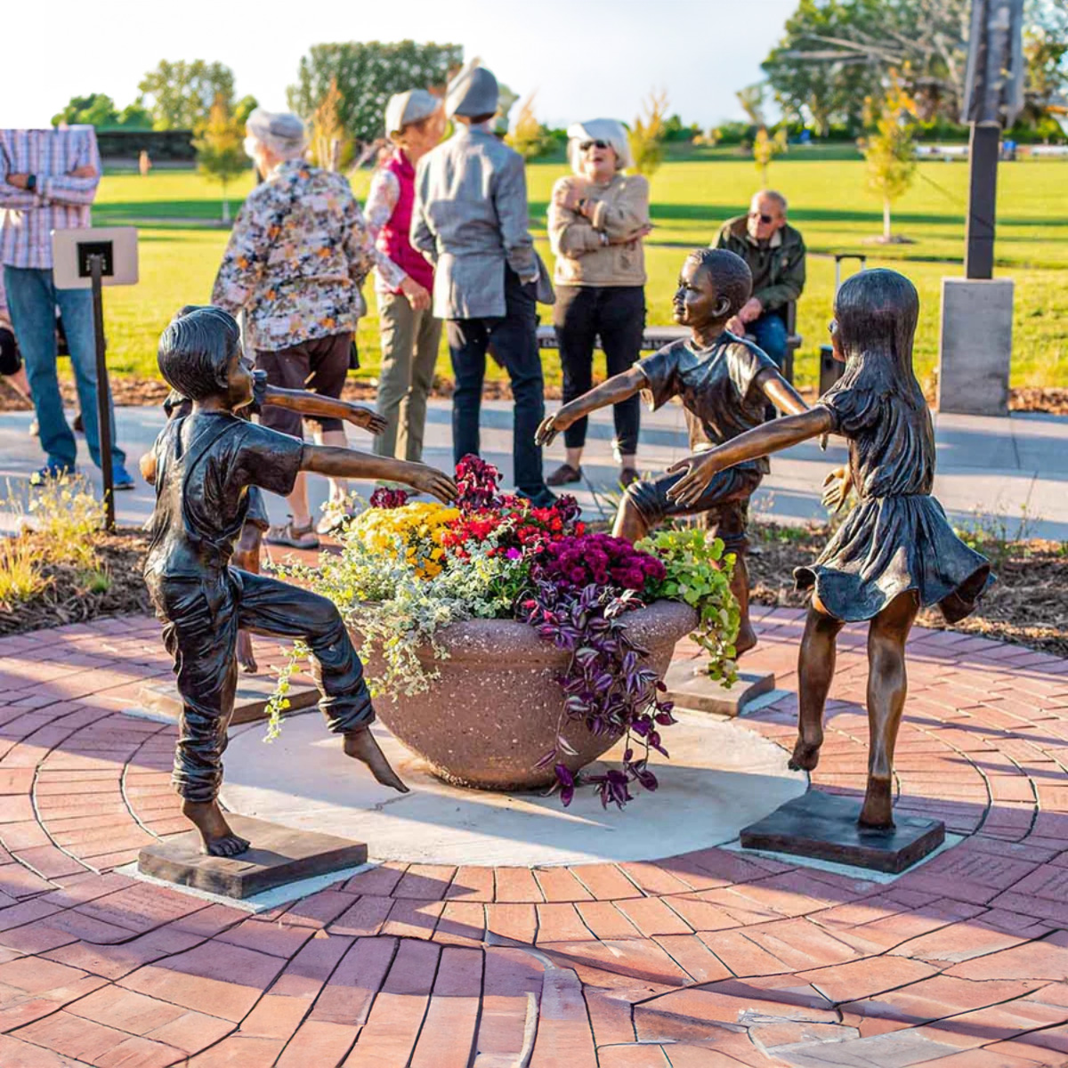 Dancing Children Statue