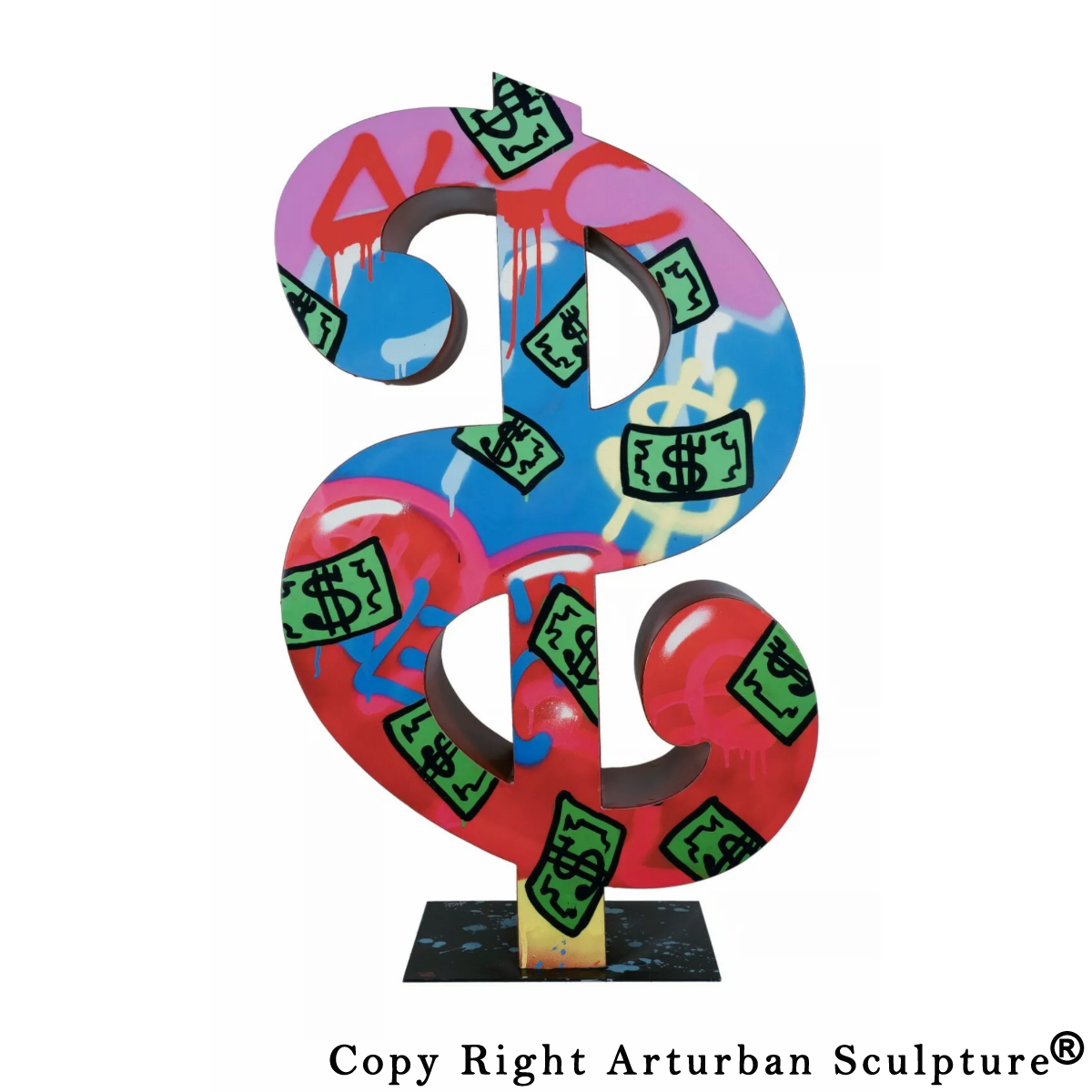 Dollar Sign Sculpture