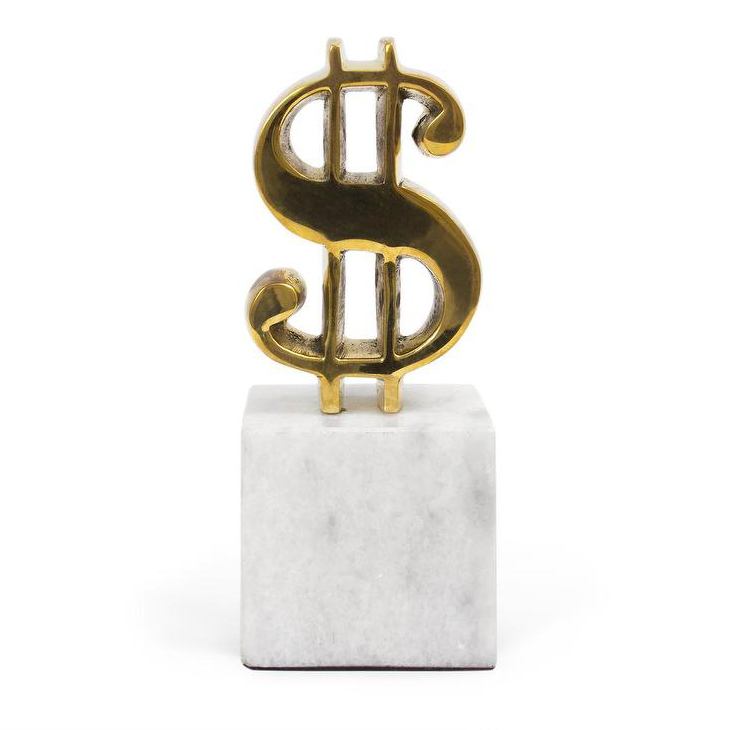 Dollar Sign Sculpture