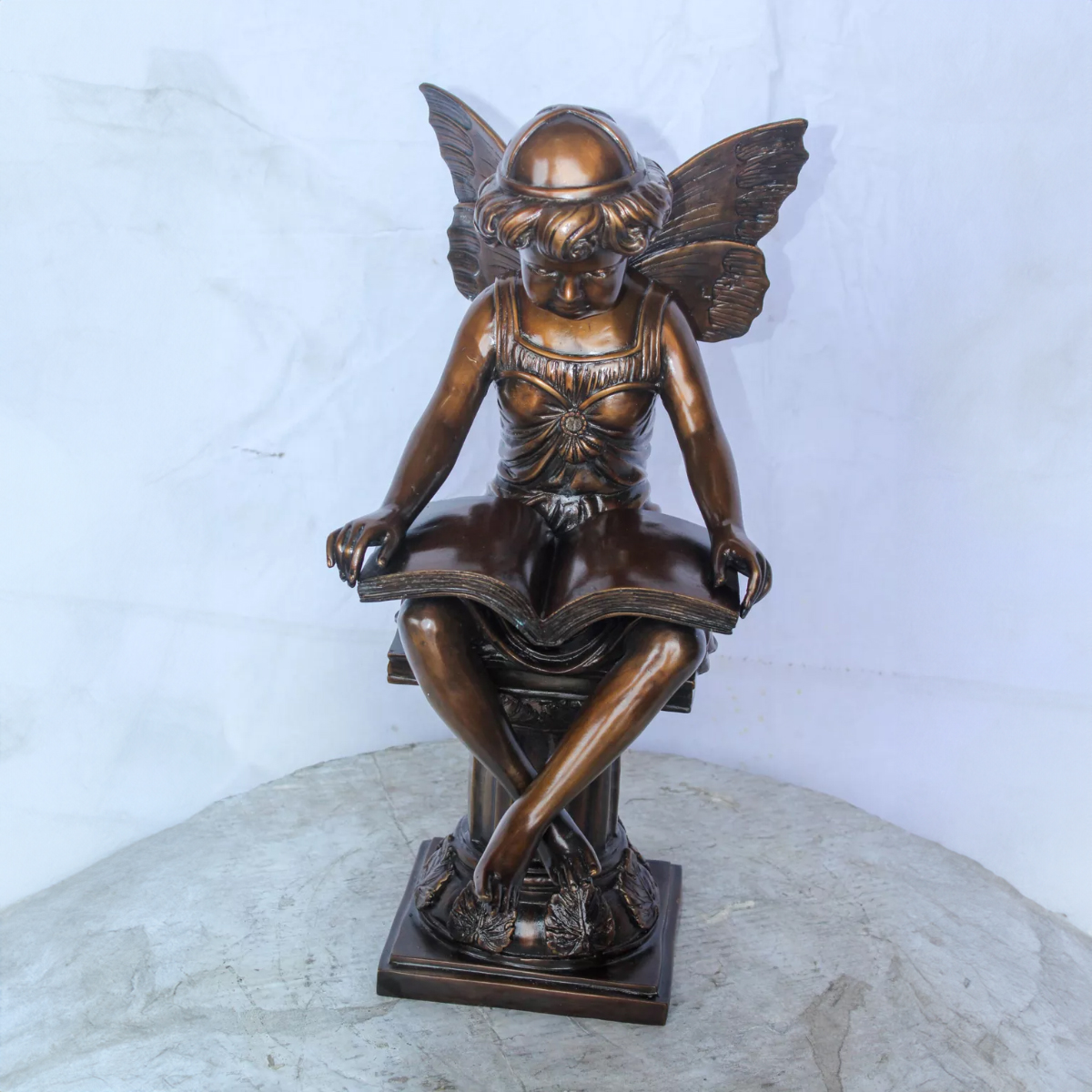 Fairy Reading Book Garden Statue