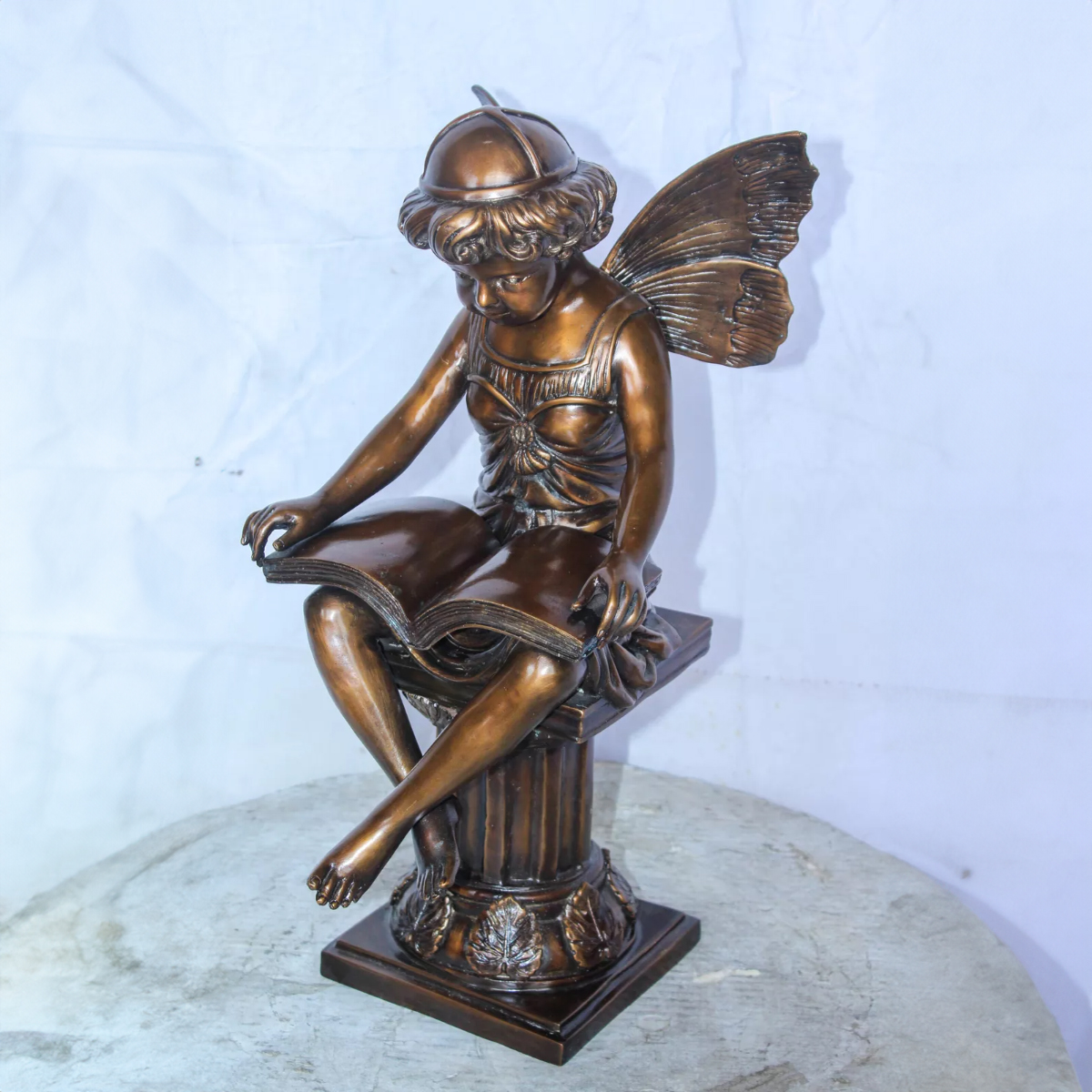 Fairy Reading Book Garden Statue