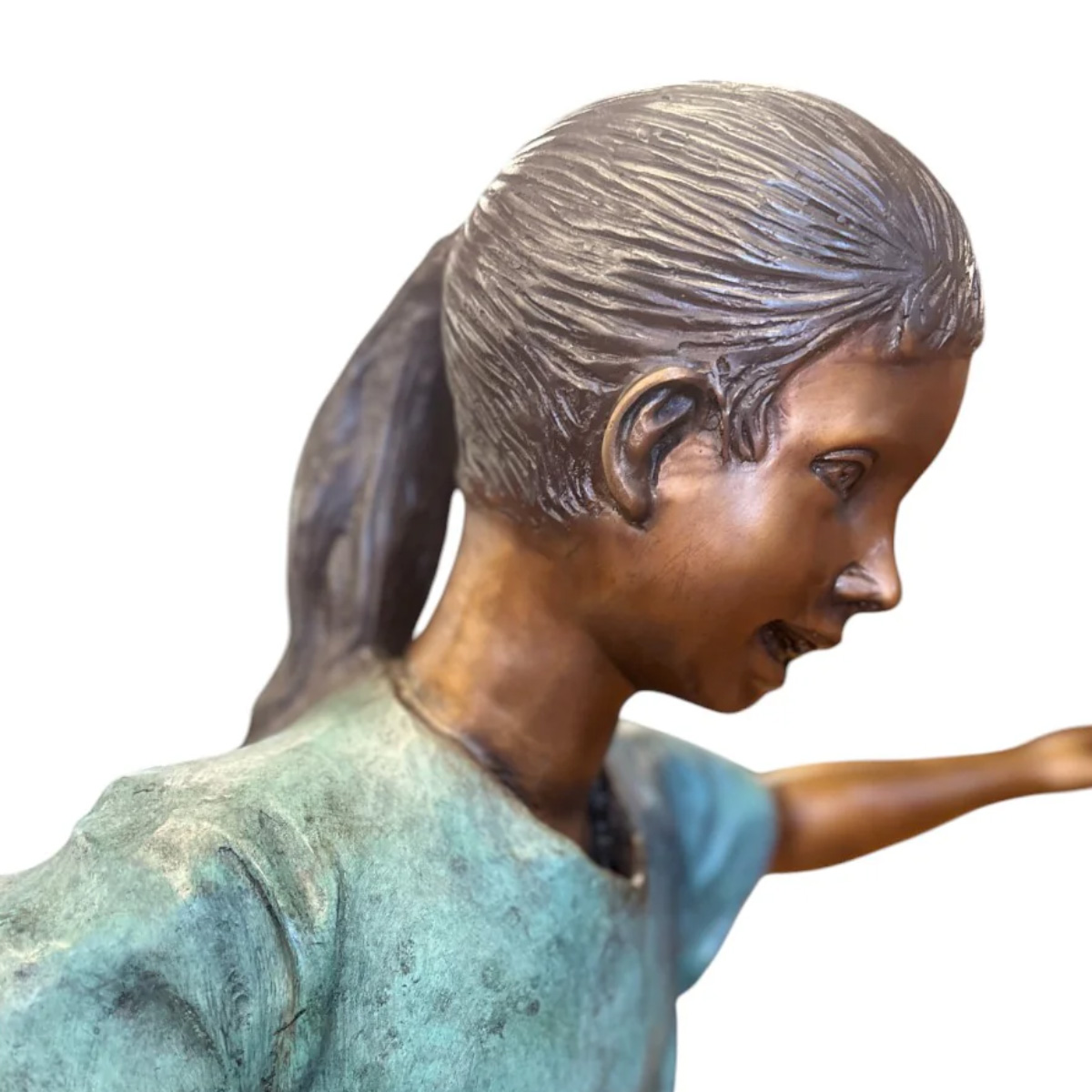 Girl Soccer Player Statue