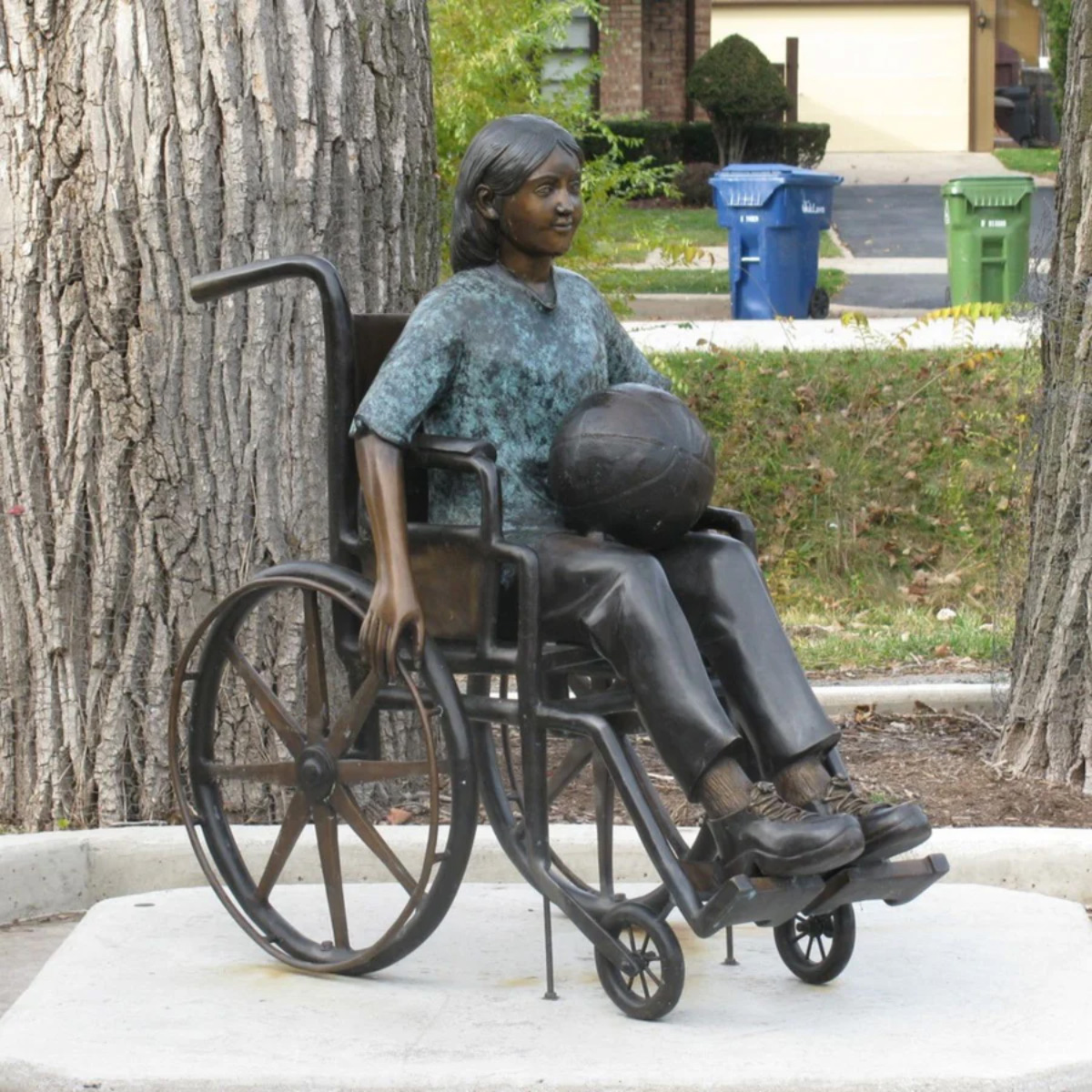 Girl in Wheelchair Sculpture