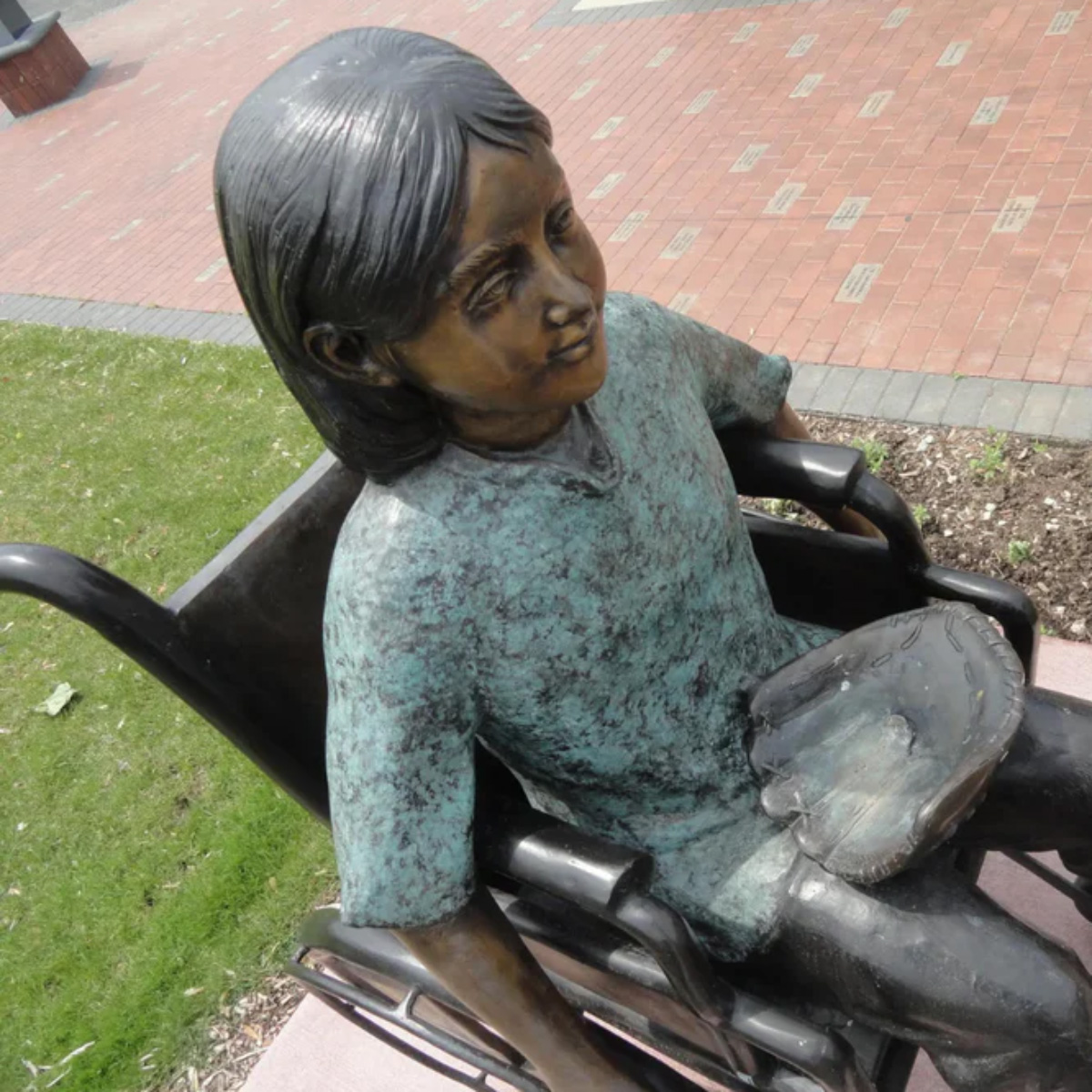 Girl in Wheelchair Sculpture