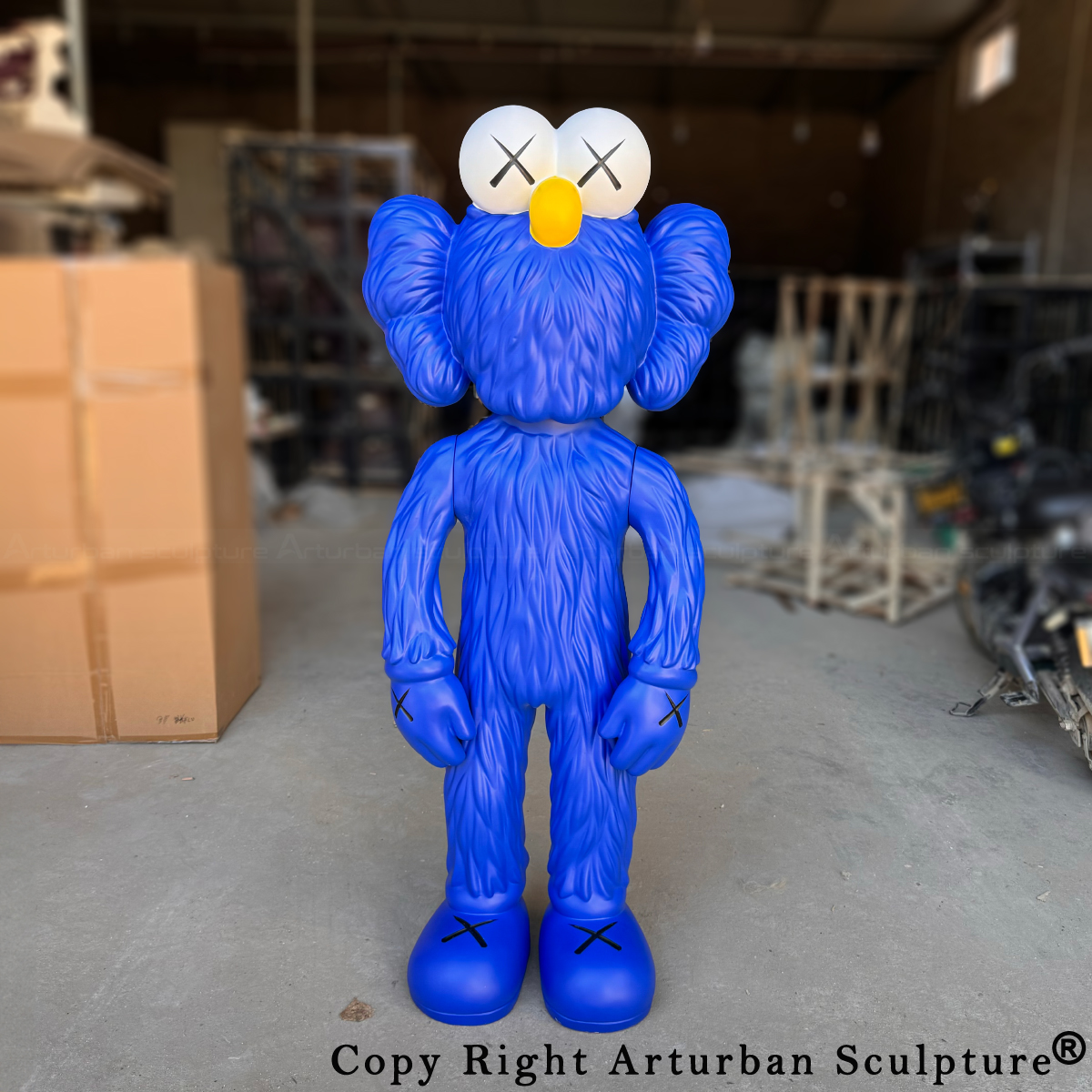 Blue KAWS Statue