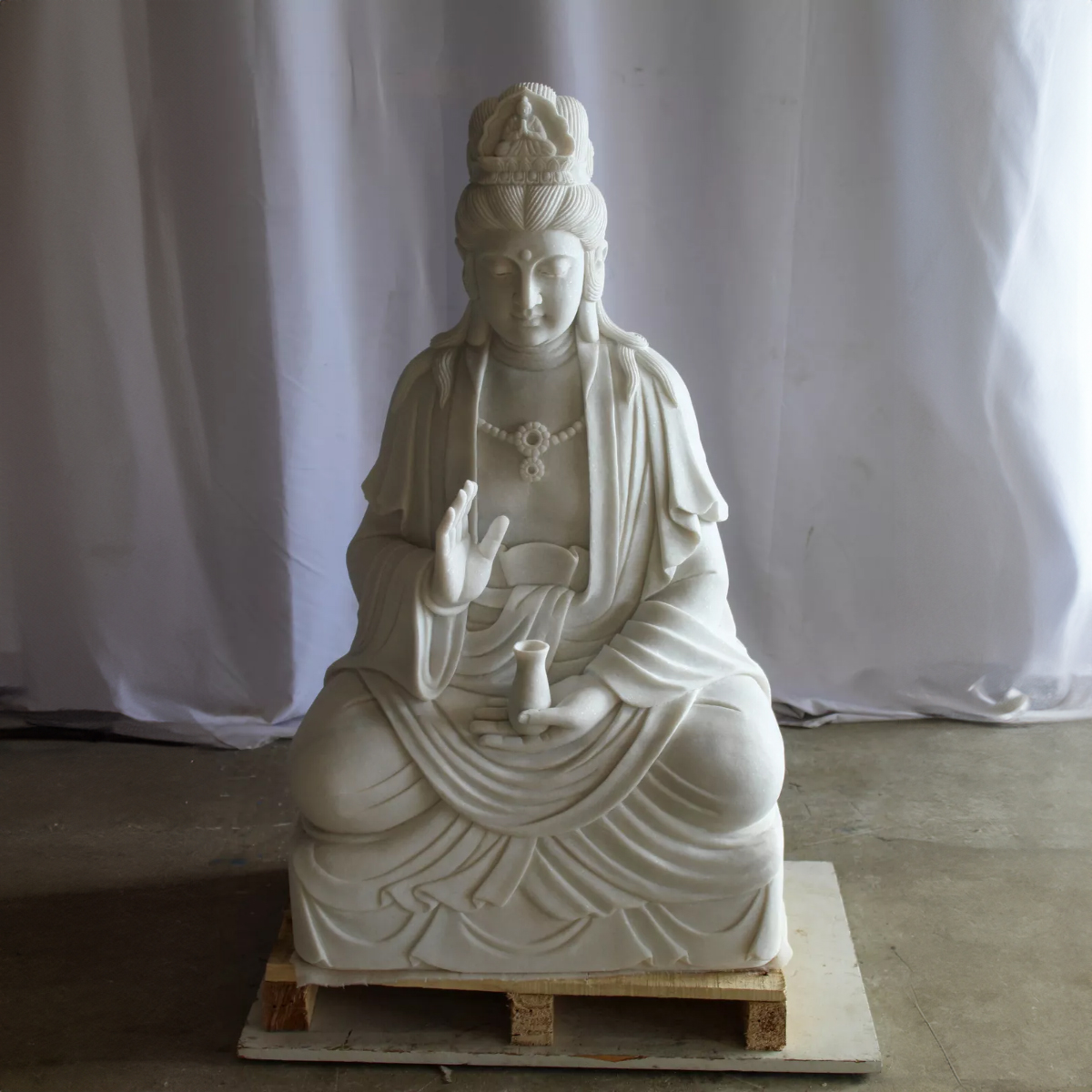 Kuan Yin Stone Statue