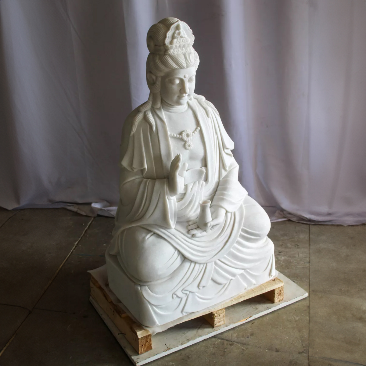 Kuan Yin Stone Statue