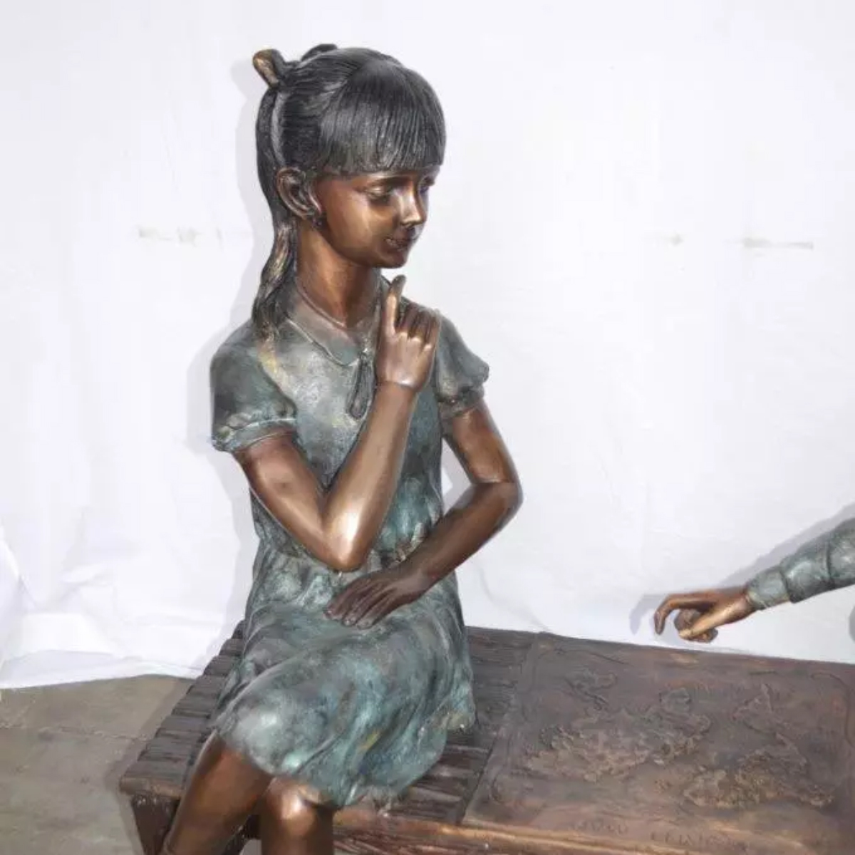 Large Boy and Girl Garden Statues