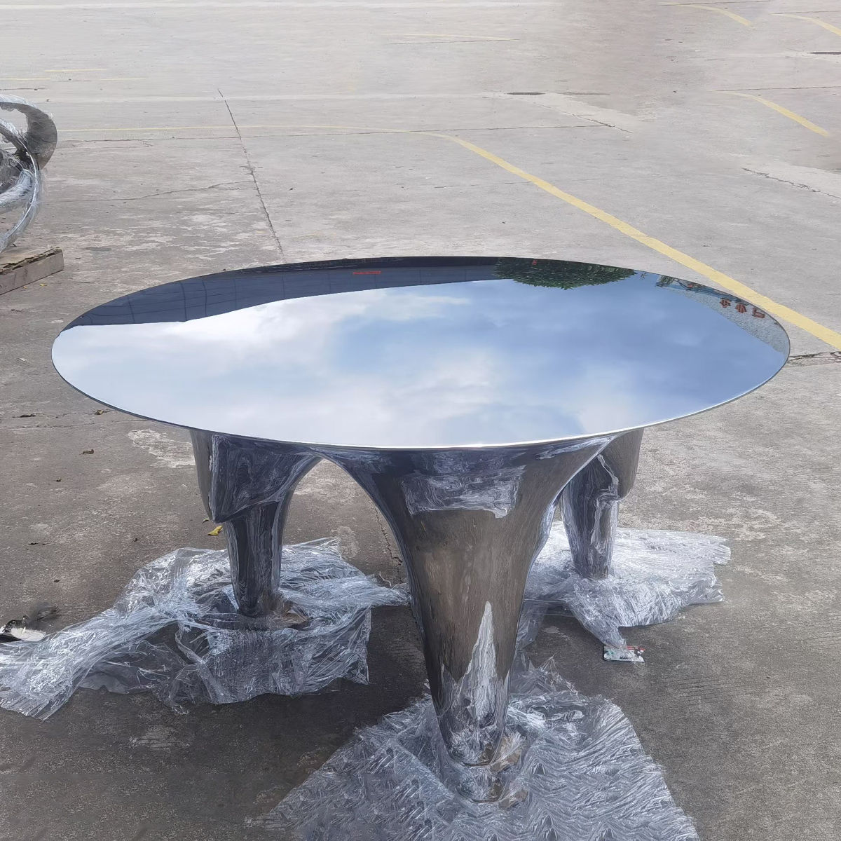 Metal Sculpture Table