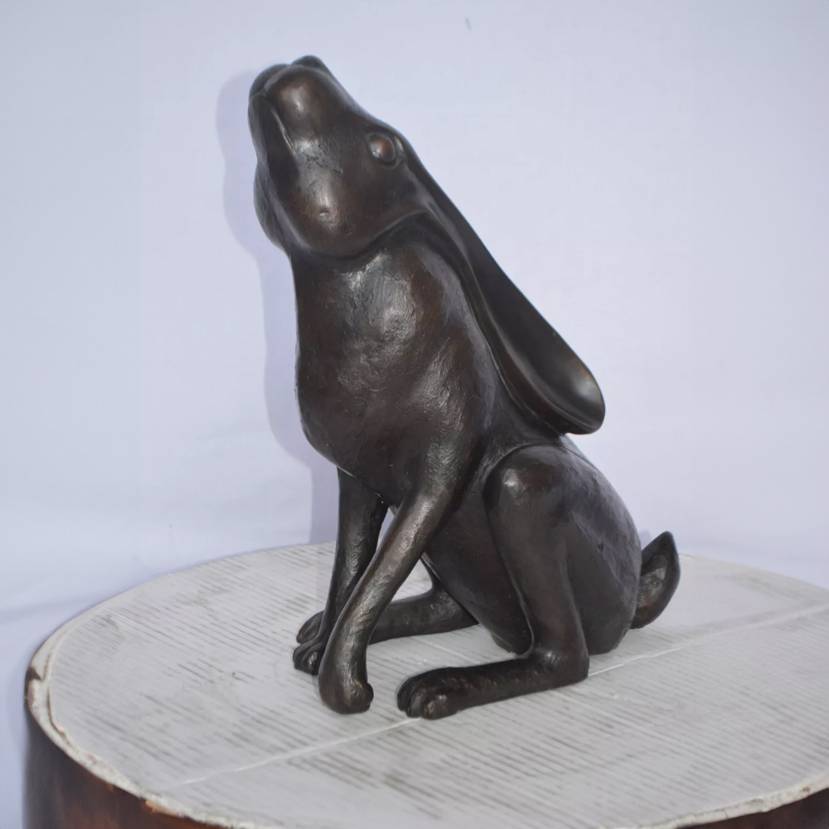 Moon Gazing Hare Statue